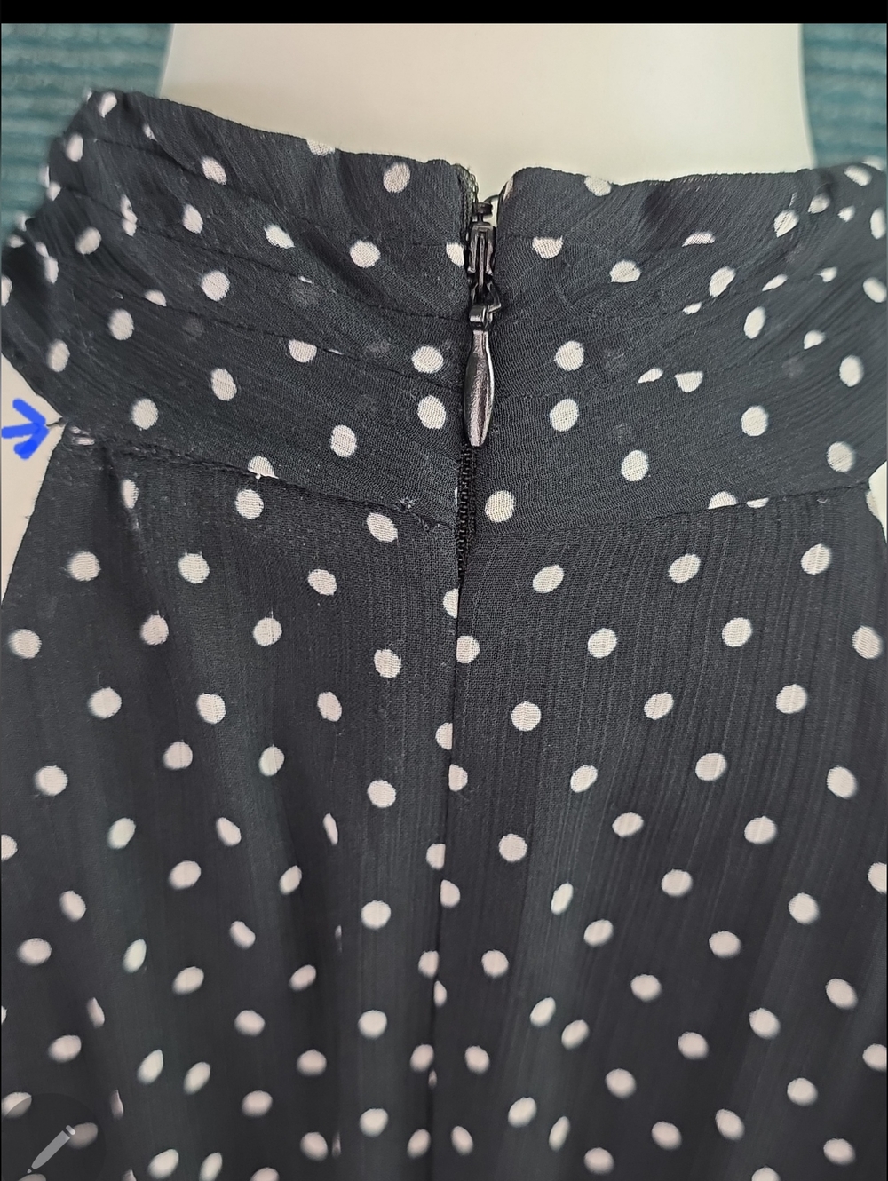Lauren Ralph Lauren Polkadot Georgette Halter Gown - Picture 10 of 14